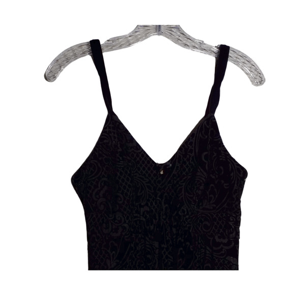 NWT Soma Black Velour Adjustable Strap Stretch Dress Women’s Medium - Picture 2 of 6